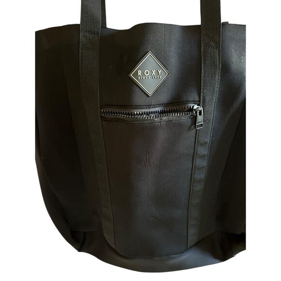 Roxy Neoprene Oversized Shoulder Tote/Beach/Weekender Bag, Black, Women’s, OS - Picture 4 of 5